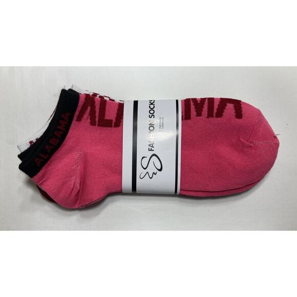 Alabama Crimson Tide Socks Ankle Women's size: 9 to 11 2 packs of 3, NCAA - Picture 5 of 9